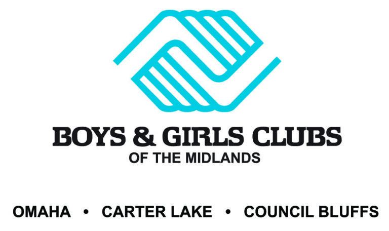 Boys and Girls Club Logo with three city names under Midlands