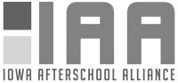 Iowa Afterschool Alliance logo in gray
